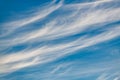 Sky Clouds Blue Wispy Cirrus White Nature Background