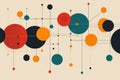 A detailed infographic of a search engines algorithm, with lines and nodes representing data crawling, indexing, and ranking