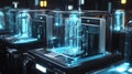 A detailed inspection of various production cells lined up each capable of handling unique processes and showcasing