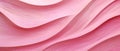 Detailed and intriguing, an abstract closeup of organic pink wooden waving waves on a wall, Ai Generated