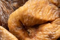 Close up shot of dried figs