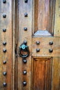 Front door of church in City of Montpelier, Washington County, Vermont, United States, US, USA