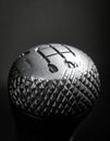 Sleek Metal Gear Shifter in Monochrome Royalty Free Stock Photo
