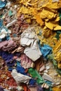 detailed macro shot of recycled, eco-friendly paper