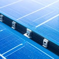 Solar Panel Array Mounting Detail Royalty Free Stock Photo