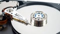 Hard Drive Internals and Data Storage Mechanism Royalty Free Stock Photo