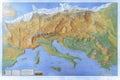 A detailed map of Byzantium, historical and educational, ancient theme Royalty Free Stock Photo