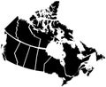 Detailed Map of Canadian Territories