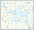 Detailed map of the Great Bear Lake Northwest Territories canada