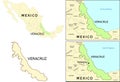 Veracruz state location on map of Mexico