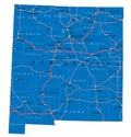 New Mexico state political map