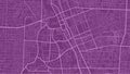 Detailed map poster of Medan city, linear print map. Purple skyline urban panorama. Decorative graphic tourist map of Medan