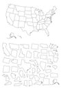 Detailed map of Usa