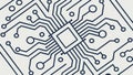 Detailed Microchip Circuit Board Illustration, vector design Generative AI Royalty Free Stock Photo