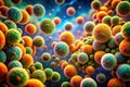 Microscopic Staphylococcus Aureus Colony A Detailed View of AntibioticResistant Bacteria and Infectious Disease Threats