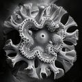 Detailed Microscopic View of Intricate and Complex Marine Phytoplankton Structure