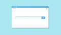 A detailed minimal vector illustration depicting a clean stylized web browser interface displayed prominently on a vibrant pastel Royalty Free Stock Photo