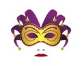 Detailed Modern Bright Carnival Mask Illustration