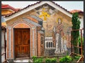 Detailed Mozaic Icon on Exterior of Church, Plovdiv Old Town, Bulgaria