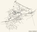 Street roads map of the AMRAS DISTRICT, INNSBRUCK