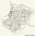 Street roads map of the BREIÃÂHOLT DISTRICT, REYKJAVIK