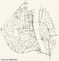 Street roads map of the CENTRUM DISTRICT, MAASTRICHT
