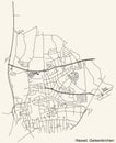 Street roads map of the HASSEL DISTRICT, GELSENKIRCHEN