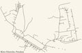 Street roads map of the KLEIN GLIENICKE DISTRICT, POTSDAM