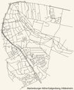 Street roads map of the MARIENBURGER HÃâHE-GALGENBERG MUNICIPALITY, HILDESHEIM