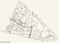 Street roads map of the POMONA DISTRICT, NEUSS