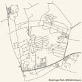 Street roads map of the RÃÅSTRINGER STADTPARK DISTRICT, WILHELMSHAVEN