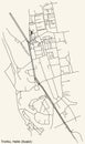 Street roads map of the TROTHA DISTRICT, HALLE SAALE