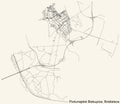 Street roads map of the PodunajskÃÂ© Biskupice borough of Bratislava, Slovakia