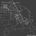 Street roads map of the GALLINCHEN DISTRICT, COTTBUS