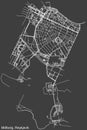 Street roads map of the MIÃÂBORG DISTRICT, REYKJAVIK