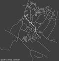 Street roads map of the SPORK-EICHHOLZ DISTRICT, DETMOLD