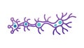 Detailed neuron connections, representing brain activity, vector design Generative AI Royalty Free Stock Photo