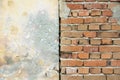 Abandoned brick wall texture Royalty Free Stock Photo