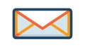 Detailed Outlined Envelope Icon, symbolizing precise communication, vector design Generative AI Royalty Free Stock Photo