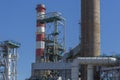 Detailed part view, industrial complex of oil refinery