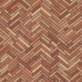 A detailed pattern of herringbone brickwork features interlo Royalty Free Stock Photo
