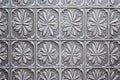 detailed photo of matte gray cement tile