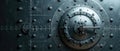Detailed Photo Of A Securely Closed Bank Vault Door In Closeup Royalty Free Stock Photo