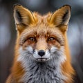 Close Up of a Red Foxs Face Royalty Free Stock Photo