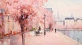 Detailed Pink Colours In Harry Styles Impressionist Style Painting