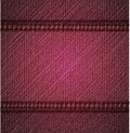 Detailed pink jeans texture. Vector