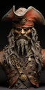 Detailed Pirate Sculpture With Authentic Details And Elaborate Costumes