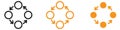 Detailed Process Method Step Procedure or Workflow Icon for Business and Operations Graphics Ideal for Representing Processes and