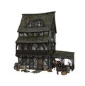 Detailed reconstruction of a medieval house