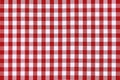 Detailed red picnic cloth Royalty Free Stock Photo